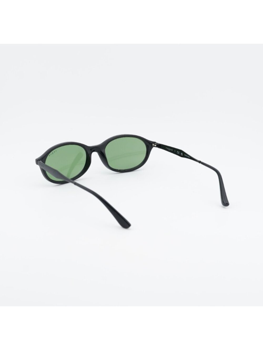 Vogue VO5625S W44/2 Sunglasses Black Oval Frame, Green Lenses - Picture 4 of 10